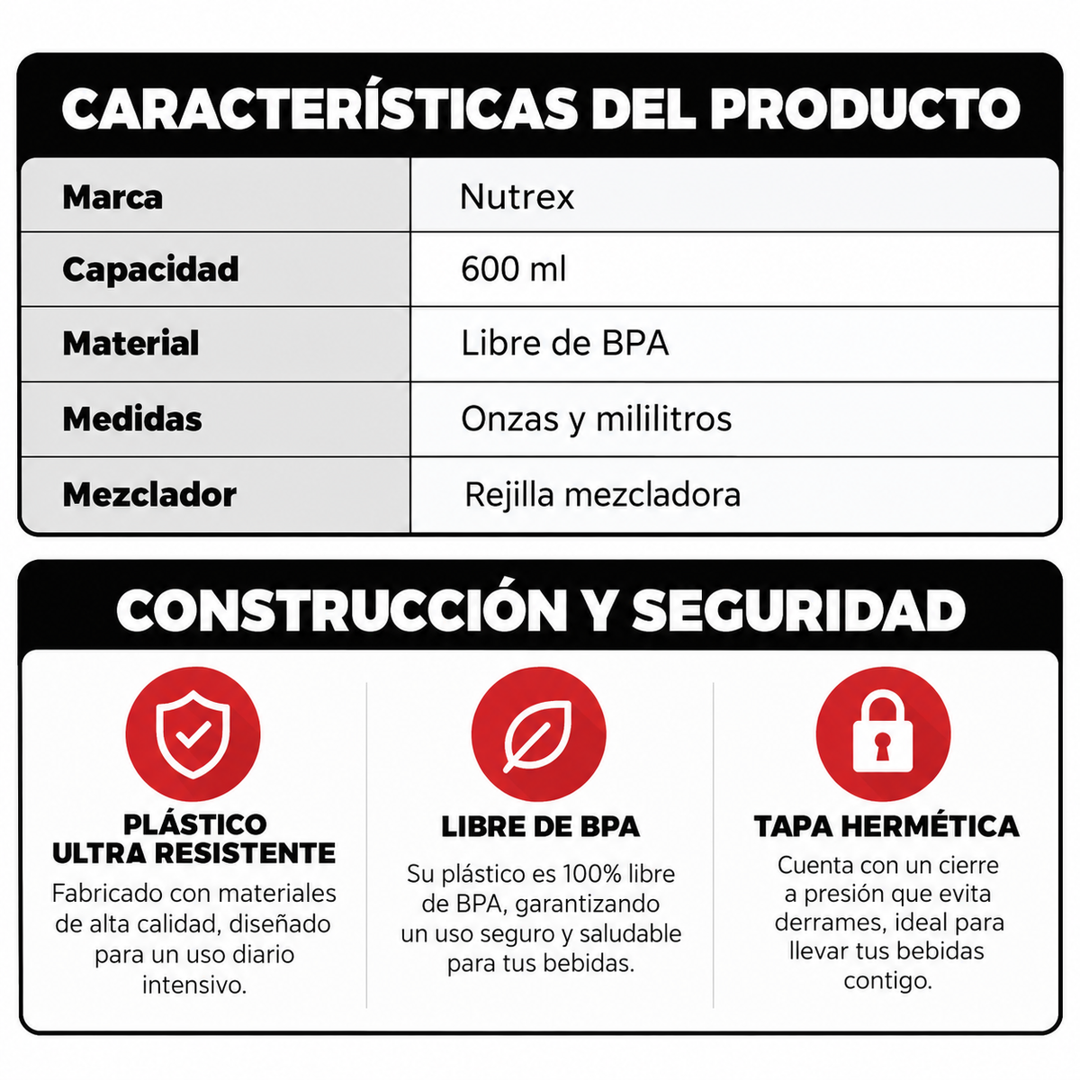 Información nutricional