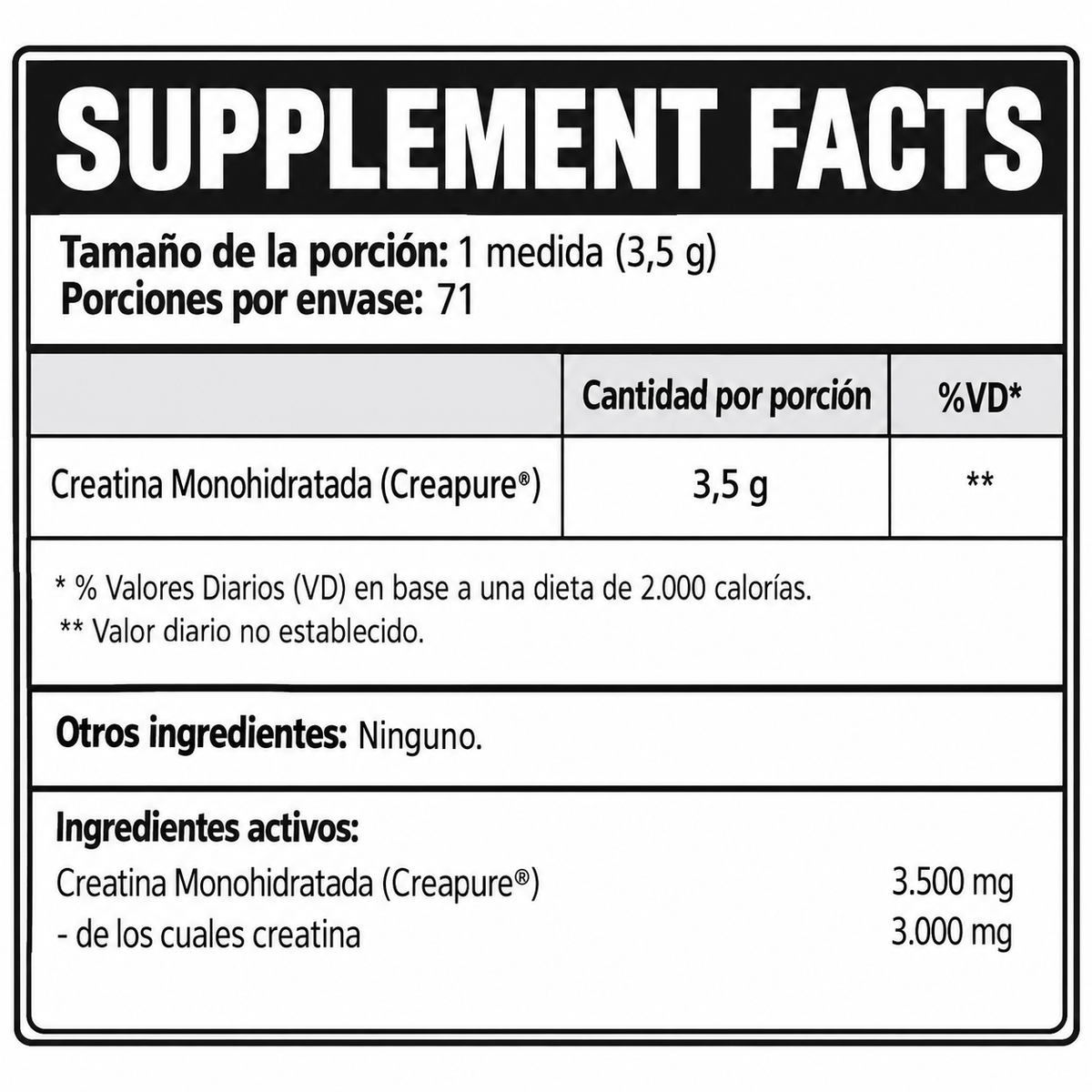 Información nutricional