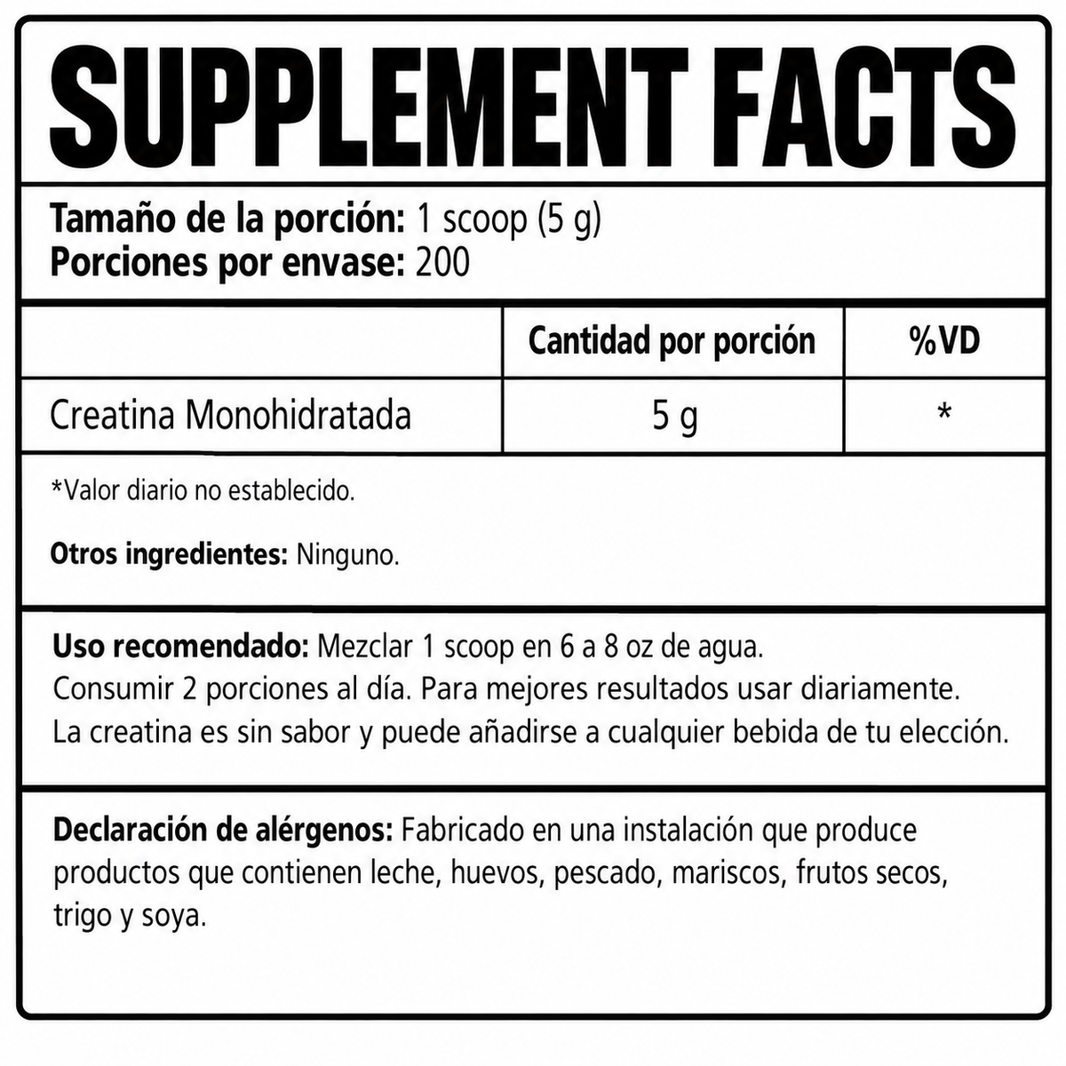 Información nutricional